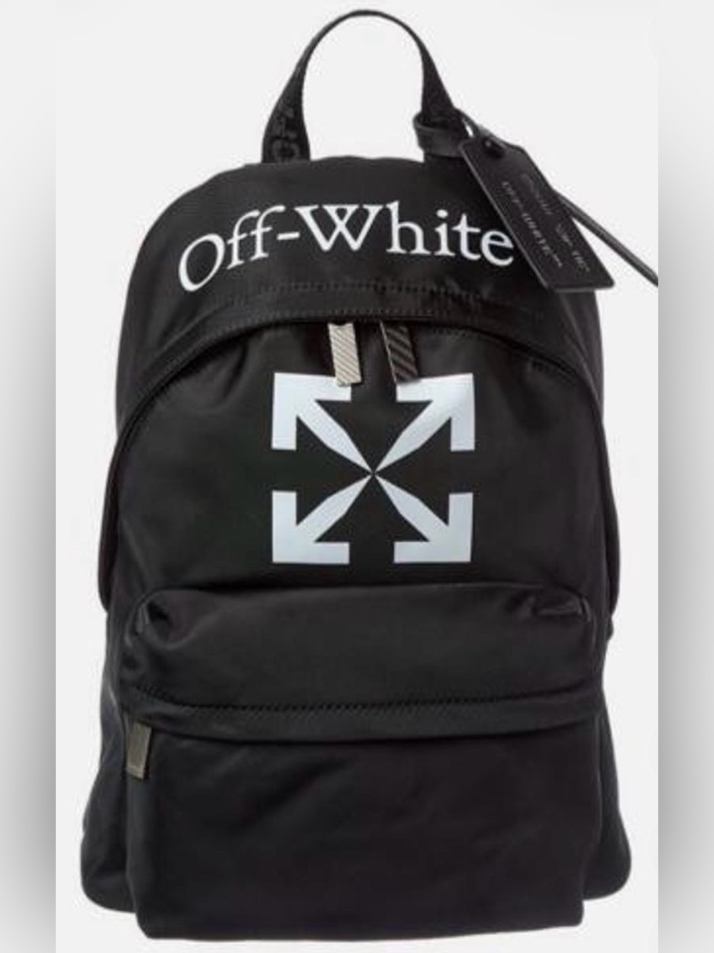 Off-White Black Backpack with White Arrow Logo - Men 🔥🔥 NWT